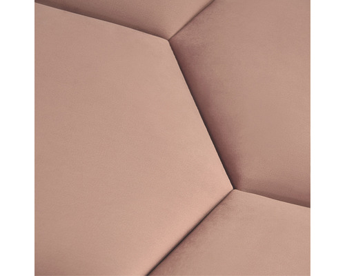 Close-up van een gestoffeerd wandpaneel