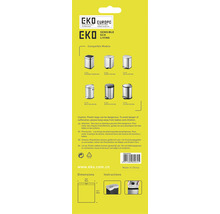 EKO Europe productverpakking met instructies en compatibele modellen