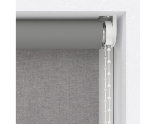 Grijs rolgordijn met kettingbediening
