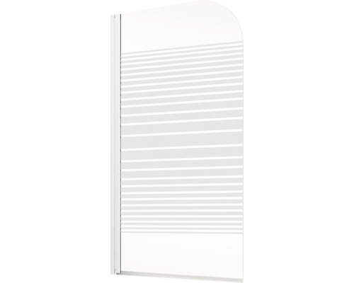 Douchescherm met horizontaal streepmotief