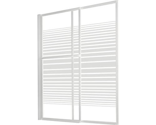 Douchescherm met streepjespatroon