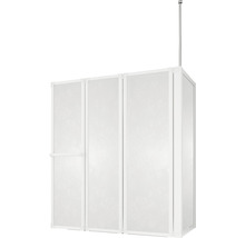 Douchecabine met frame en gesatineerd glas