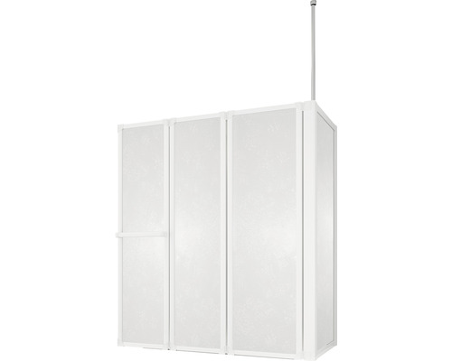 Douchecabine met frame en gesatineerd glas