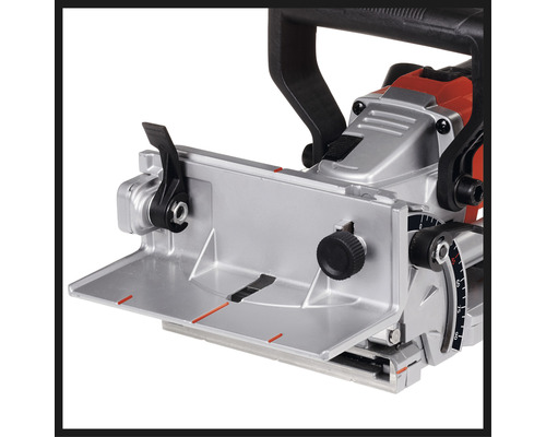 Details van een groeffrees met geleider