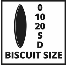 Symbool koekjesgrootte