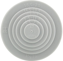 Centreerpasser voor het bepalen van kabelschroefverbindingen