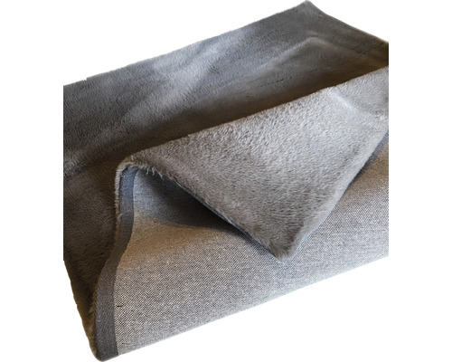 Grijze decoratieve stof met korte pool