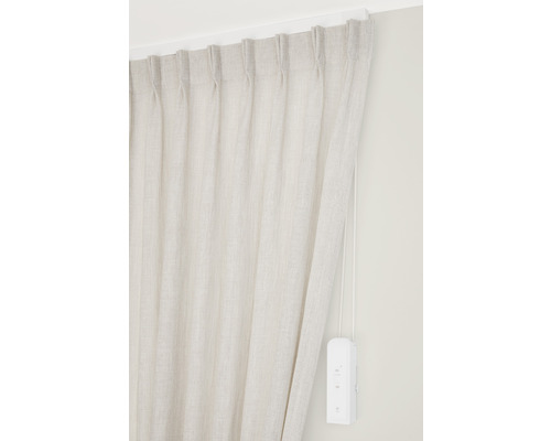 Stoffen gordijn met bediening