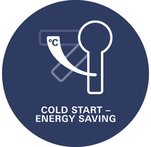 Koudstart energiebesparende functie symbool