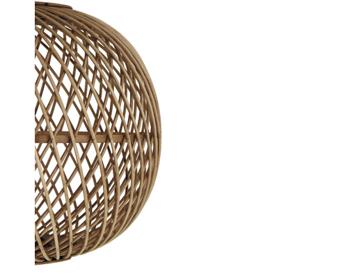 Ronde lamp van rotan