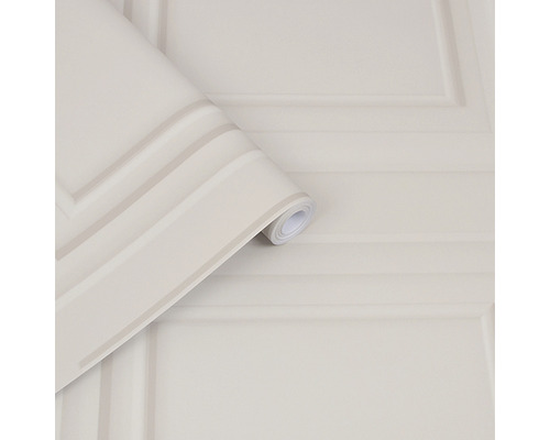 Rol behang met lambrisering