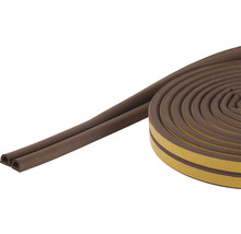 FIX-O-MOLL Premium rubber tochtband D zelfklevend bruin 9 mm x 6 m