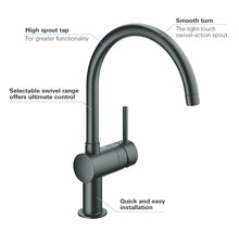 GROHE Keukenkraan Minta 32917KS0 velvet zwart-thumb-5 GROHE Keukenkraan Minta 32917KS0 velvet zwart-thumb-5