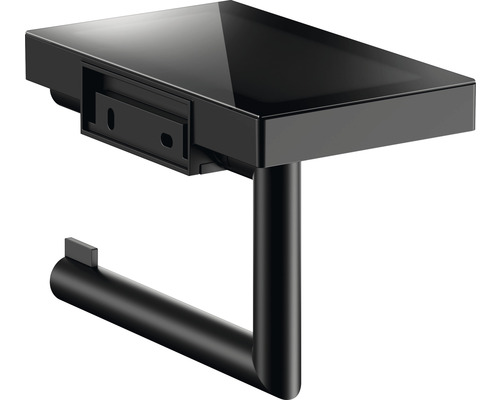 Toiletpapierhouder met plank van metaal