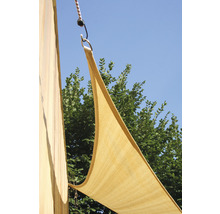 FLORACORD Schaduwdoek wind- en waterdoorlatend driehoek beige 360x360x360 cm