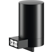 Zwarte zeepdispenser voor wandmontage