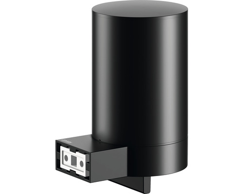 Zwarte zeepdispenser voor wandmontage