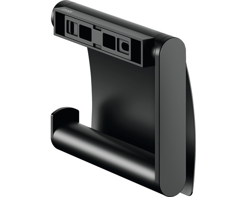 Zwarte toiletpapierhouder