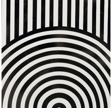 Abstract patroon met strepen en halve cirkelvormen