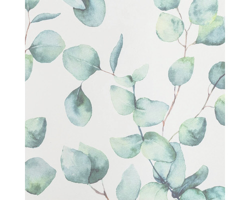 Behang met eucalyptuspatroon