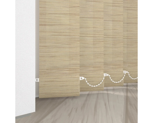 Verticale jaloezie van stof met bedieningsketting voor raamdecoratie