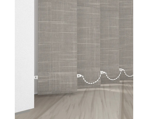 Verticale jaloezie van stof met kettingbediening