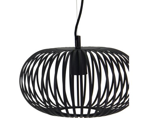 Zwarte hanglamp met kooikap