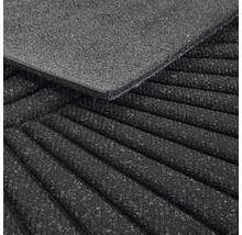 Deurmat rubber Eco Contures antraciet halfrond 60x90 cm