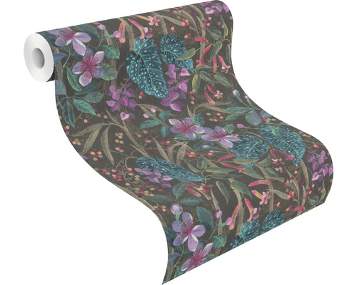 Behangrol met bloemmotief