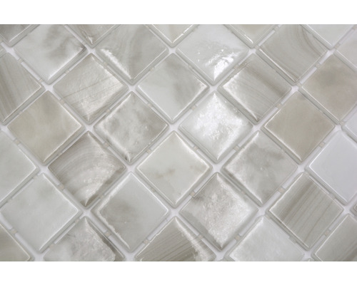 Glazen mozaïektegels met vierkant patroon