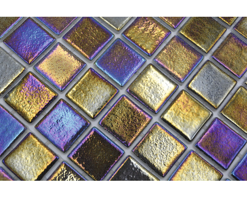 Vierkante mozaïektegels van glas