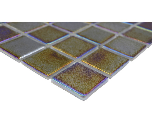 Vierkante mozaïektegels van glas
