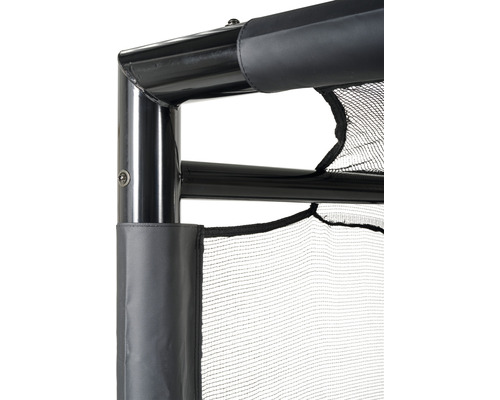 Gedetailleerde weergave van een voetbaldoel met net