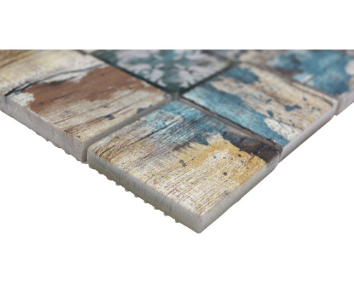 Mozaïektegels met houtlook