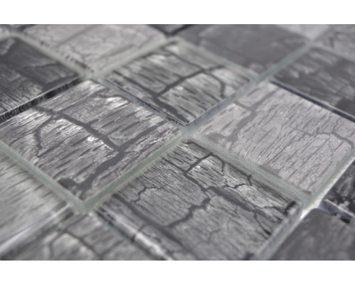 Glasmozaïektegel met houtlook