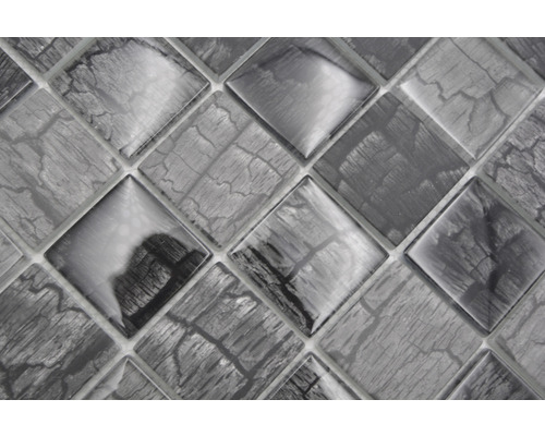 Mozaïektegel met houtlook