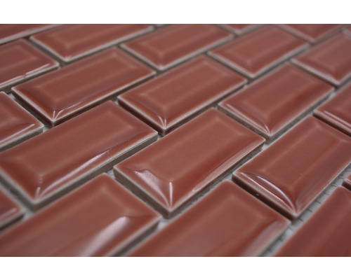 Close-up van rechthoekige, glanzende mozaïektegels