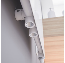 Opbouwspot met twee lampen in de badkamer