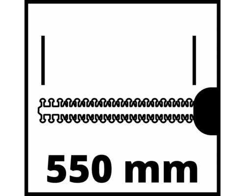 Snijlengte 550 millimeter symbool