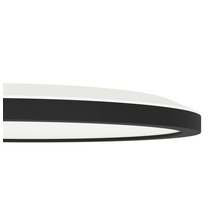 Gedetailleerde foto van een ronde plafondlamp