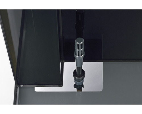 Binnenaanzicht van een aquarium met filter