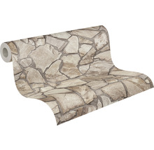 Rol behang met steenmotief