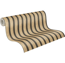 Rol behang met houtlook streepmotief