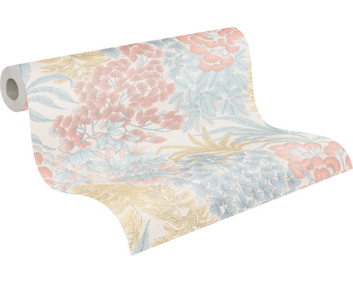 Behangrol met bloemmotief