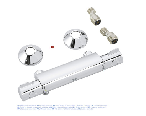 Grohe douchekraan set met rozetten en S-koppelingen