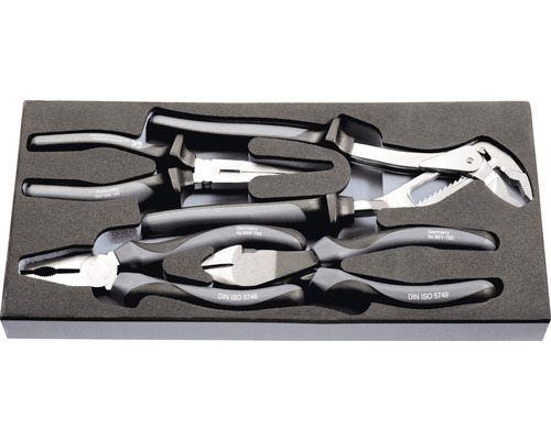 Tangenset in gereedschapskoffer