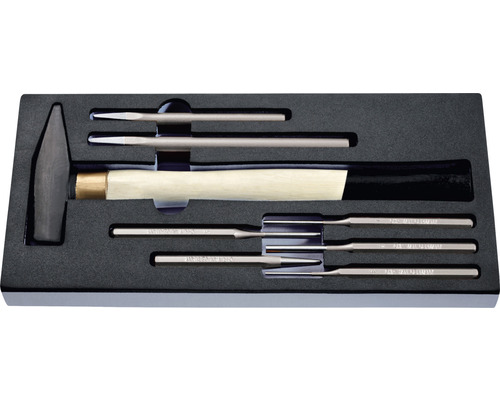 Hamer en beitel set in opbergdoos