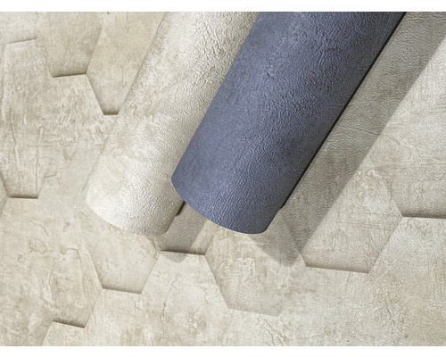 Twee rollen behang met geometrisch patroon