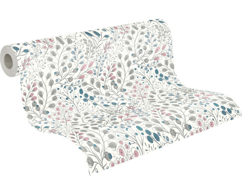 Behangrol met bloemmotief