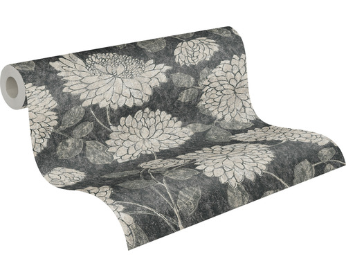 Behangrol met bloemmotief